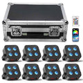 8stk Akku LED Par Scheinwerfer with Flightcase