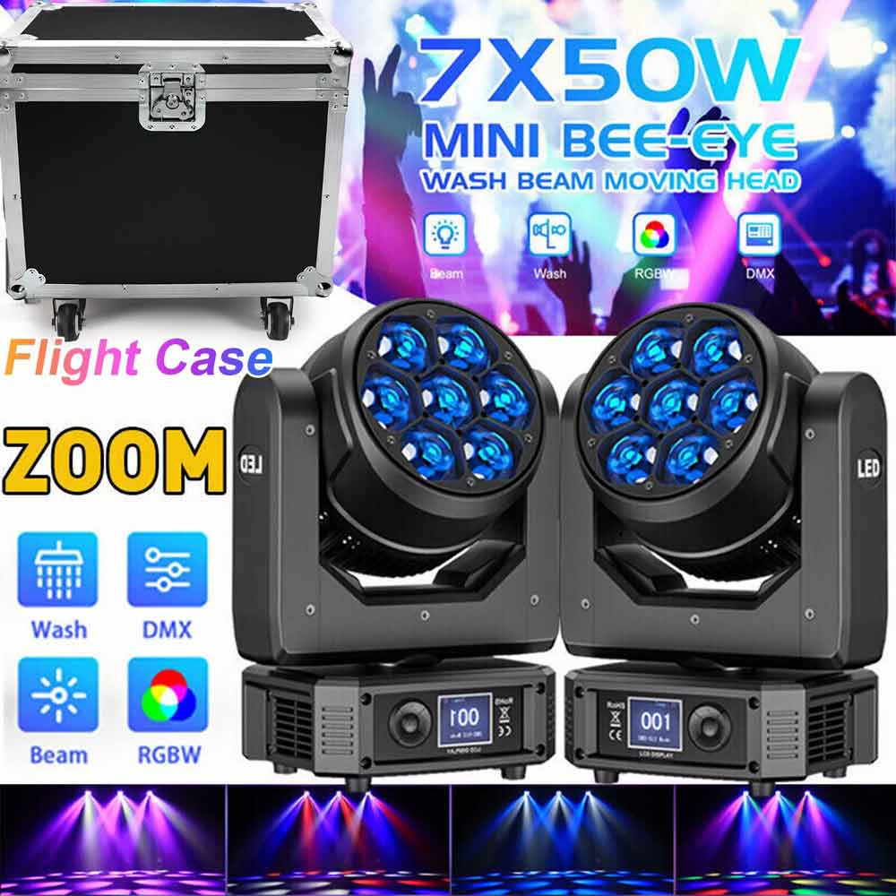 3X Flightcases(2IN1) for 350W Bee-Eye Zoom Beam Moving Head Licht