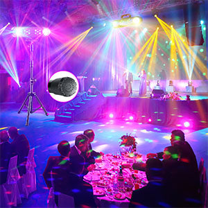 Mini Stage Lights Bracket Effect Lights w/ Sound Control & Remote Control for DJ Shows Concerts Parties Bars KTV Ballroom