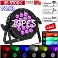 20 PCS 270W Waterproof Par Can Light RGBW LED Up Light DMX Stage Lighting DJ Beam Wash