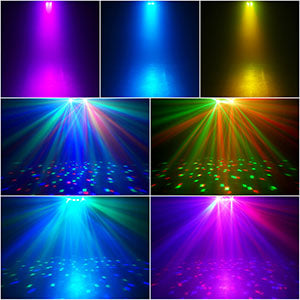 Mini Stage Lights Bracket Effect Lights w/ Sound Control & Remote Control for DJ Shows Concerts Parties Bars KTV Ballroom