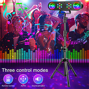 Mini Stage Lights Bracket Effect Lights w/ Sound Control & Remote Control for DJ Shows Concerts Parties Bars KTV Ballroom