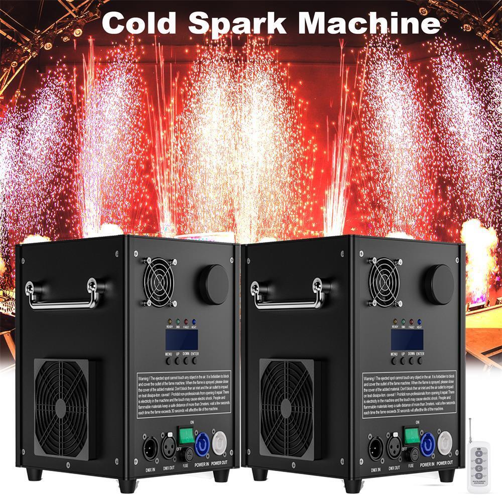 2x  700W Cold Spark Machine DMX Sparkular Funkenmaschine DJ Hochzeit