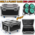 4stk Flightcase for 18LED RGBW PAR Can Bühnenlicht 4IN1 Case