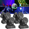 4x 180W Moving head Bühnenlicht RGBW DMX512 Strahl Disco Lichteffekt