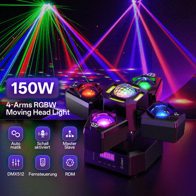 ZQ02627*3 150W 4arms laser moin light