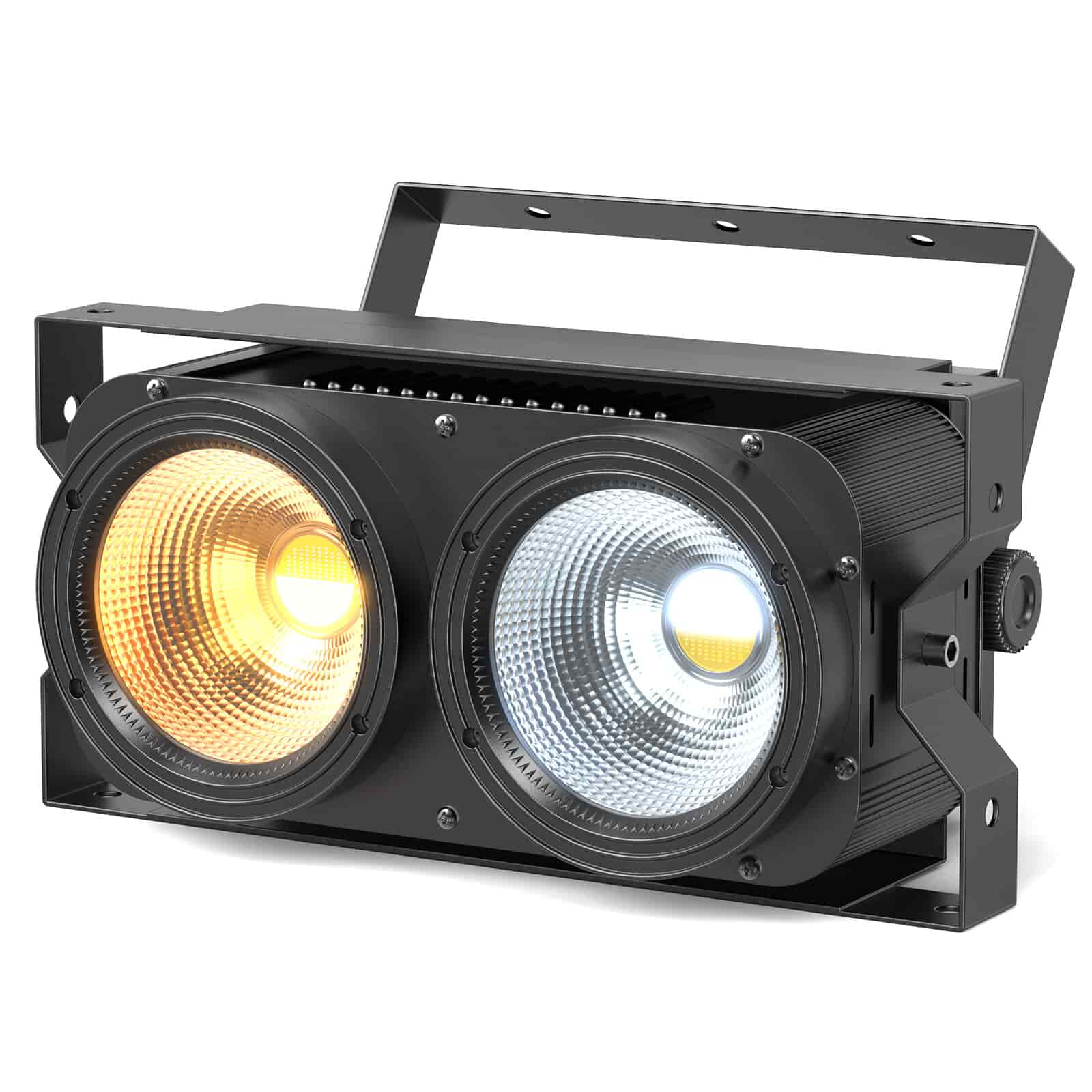 2x 200W COB LED Par Strahler Kalt/Warmweiß DMX Spleißbar Scheinwerfer