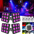 4pcs 135W 9LED Par Spotlight Square Par Stage Light RGBW DMX Party Light Halloween