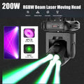 3stk 200W 4 LED Moving Head Wash Bühnenlicht mit Laser DMX Party Disco Effekt Licht