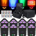 12x Akku LED Par Scheinwerfer mit 3x Tragetaschen For  Peter.Silie9