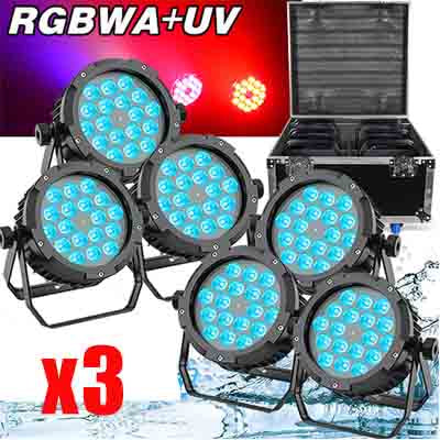 18 lights with 3 cases