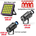 Clearance Stage Light Wall Wash light/Spotlight