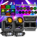 2stk 200W Zoom RGBW Moving Head Spot Beam Strahler mit Flightcase DMX Bühnenlicht for Mirko Bock