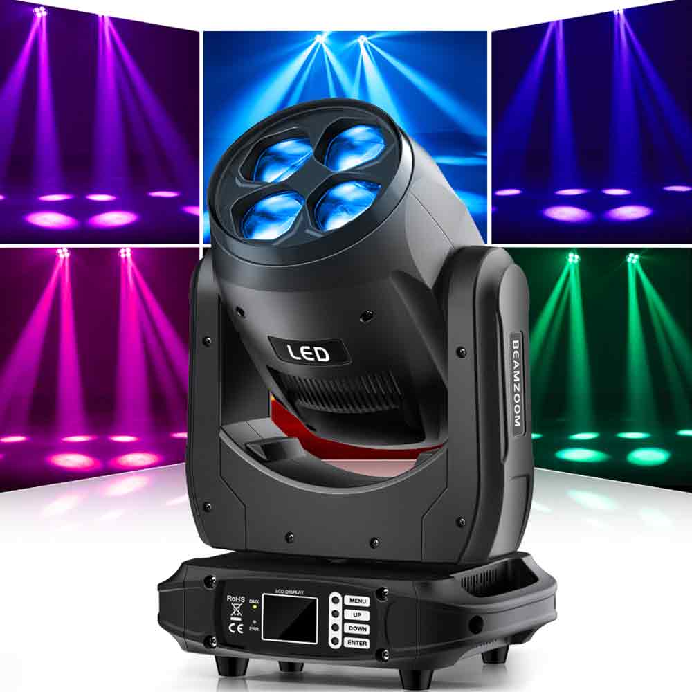 6x 160W Beam Strahl LED RGBW Moving Head Mit 3x Case for Silvio Otto