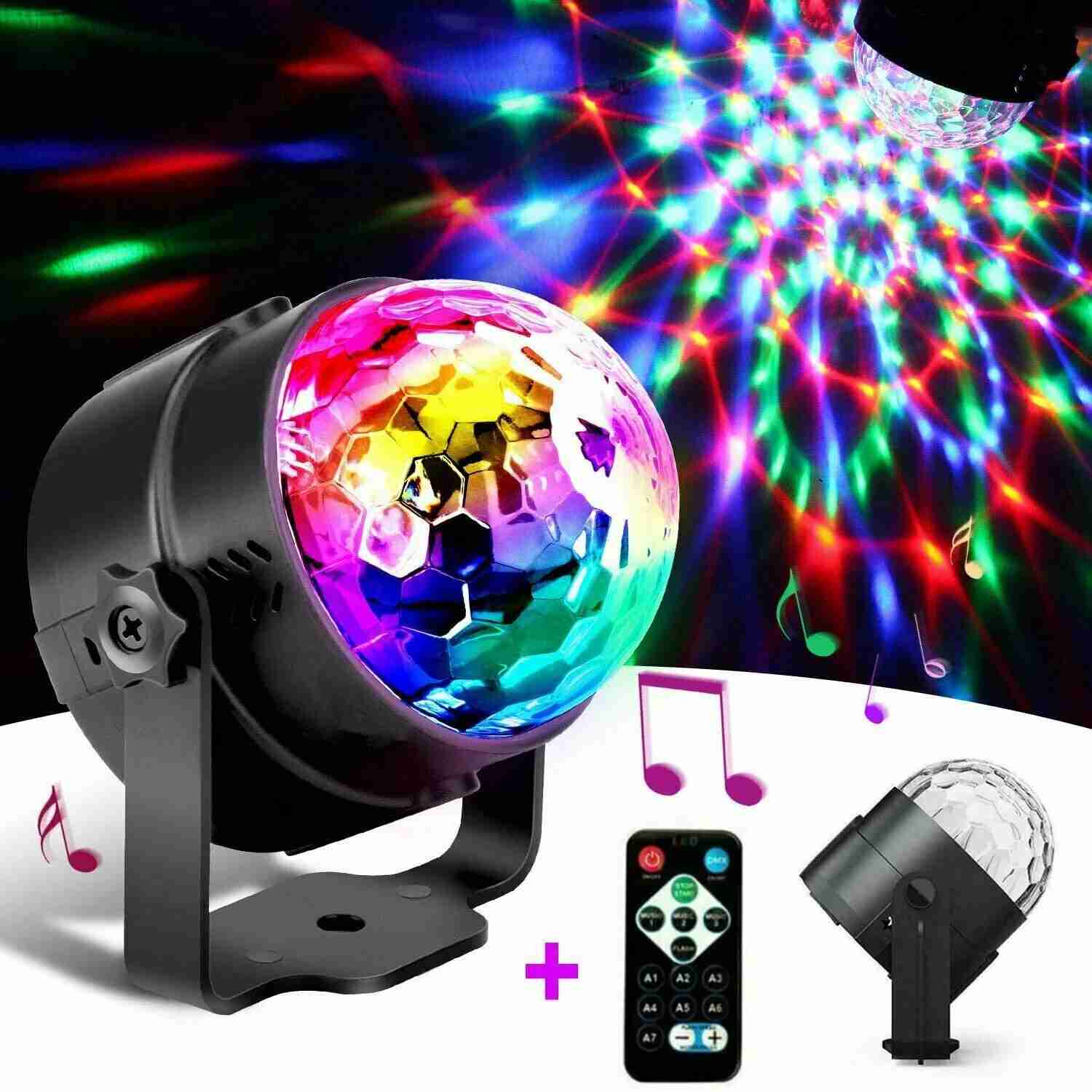 LED Discokugel Lichteffekt Magic RGB DJ Party lichtorgel Bühnenbeleuchtung