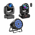 8stk Beam Moving Head + 10stk LED Par + 4stk Gobos Moving Head mit Case