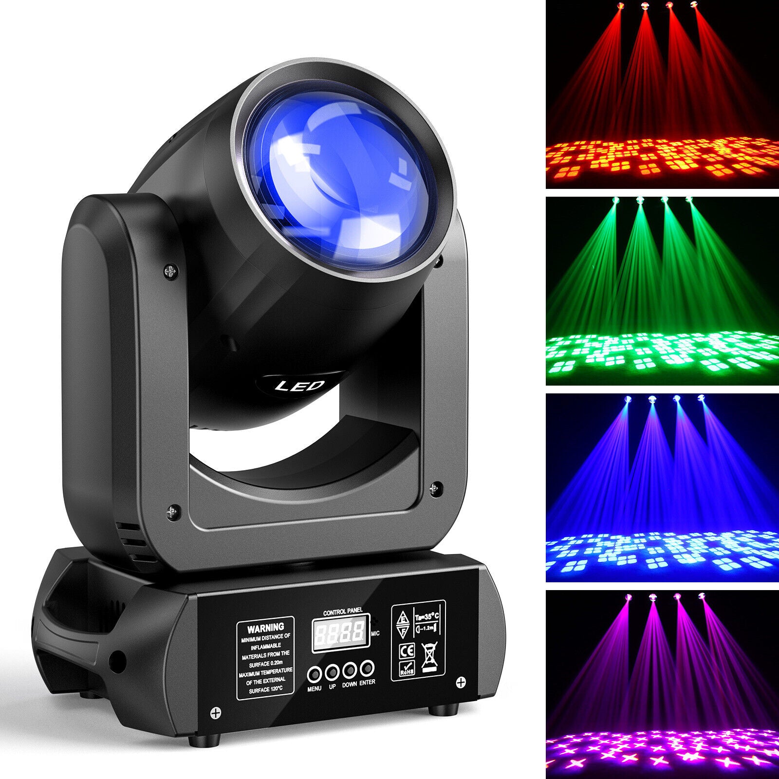16stk 200W LED Beam Moving Head 6+12 Prisma 8 Gobo Bühnenlicht DMX dj Spot Lichteffekt