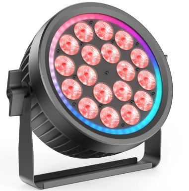 16pcs 200W Stumme LED Par Strahler 18LED Bühnenlicht DJ Partylicht RGBW DMX Stage Show