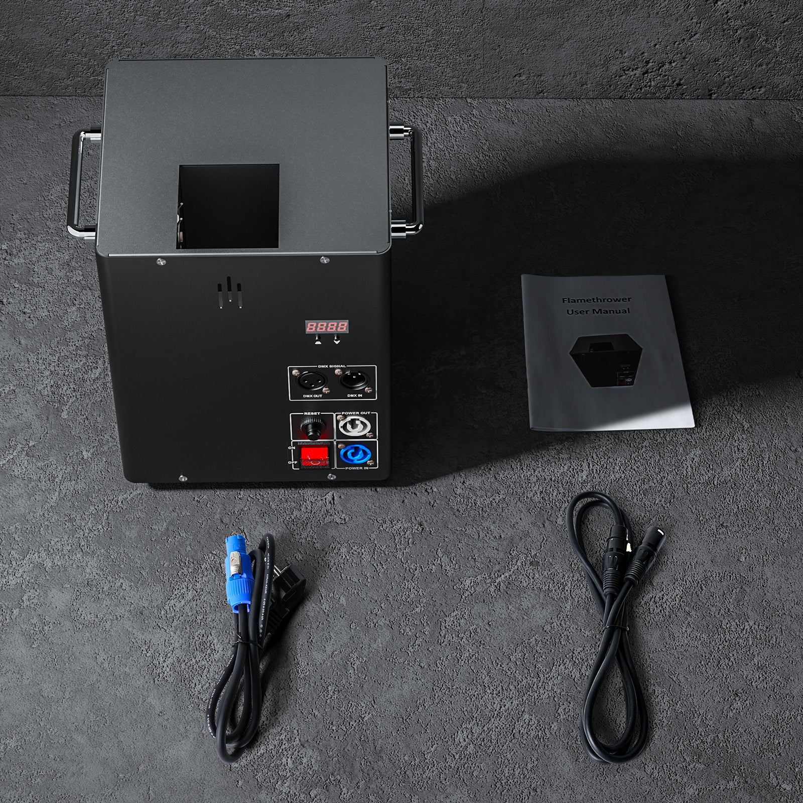3X 180W Flammenprojektor Jet Flame Fire Machine BüHneneffekt DMX Flammenwerfer Show