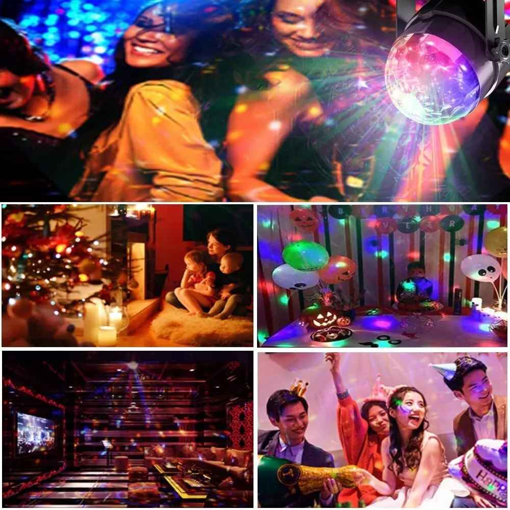 LED Discokugel Lichteffekt Magic RGB DJ Party lichtorgel Bühnenbeleuchtung