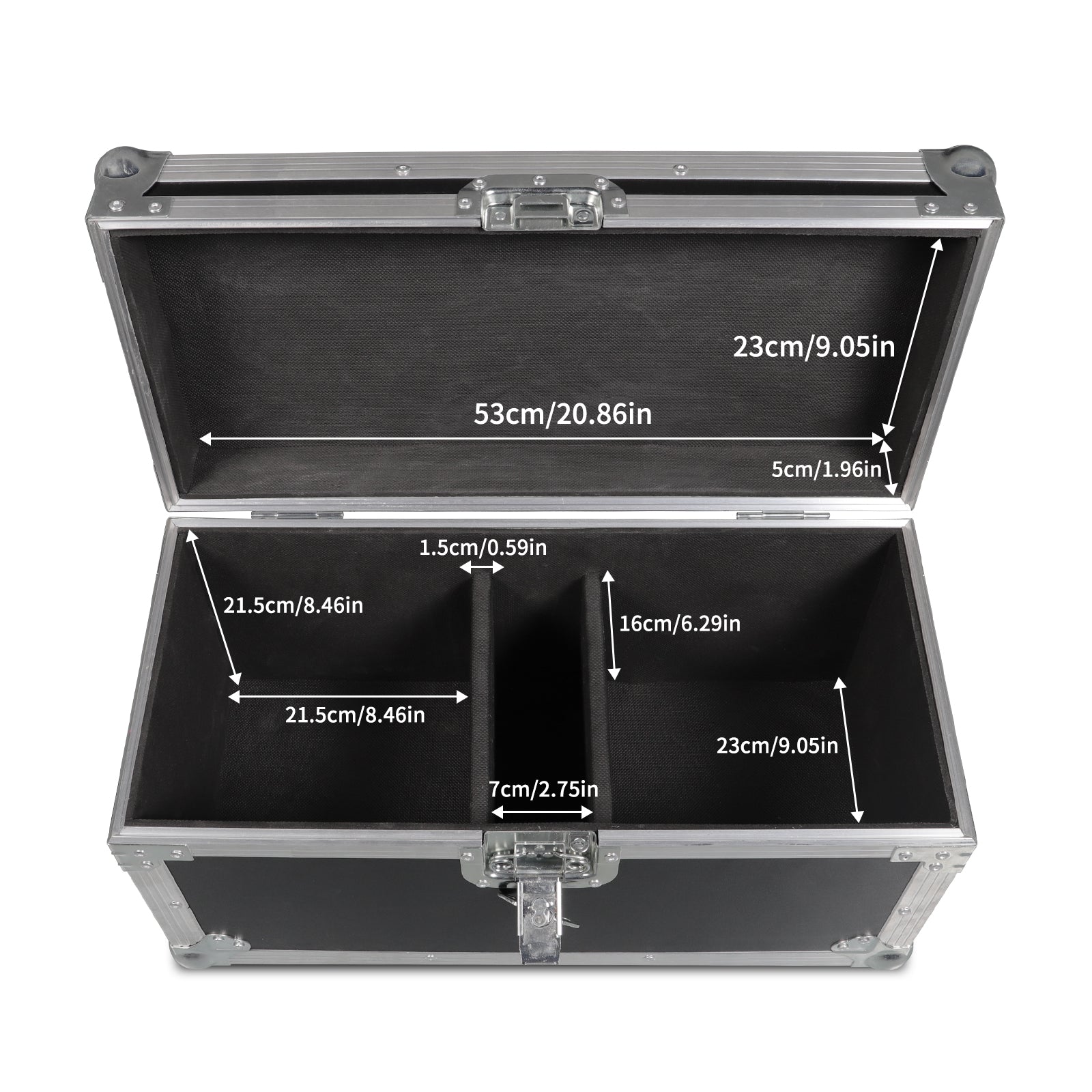 3pcs Transportcase （for 2stk cold spark machine ）mit Rollen Transport Case  Flightcase Kiste