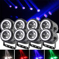 10stk 80W LED Pin Spot Punktstrahler RGBW LED Par Strahler DMX for Ralf Thumm
