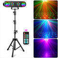 Mini Stage Lights Bracket Effect Lights w/ Sound Control & Remote Control for DJ Shows Concerts Parties Bars KTV Ballroom