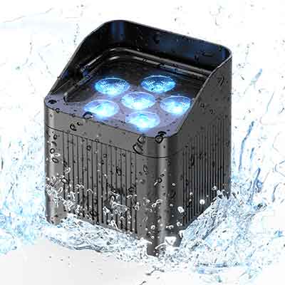 8stk 150W IP65 Akku LED Par Bühnenlicht Wiederaufladbares RGBWAUV DMX APP WIFI