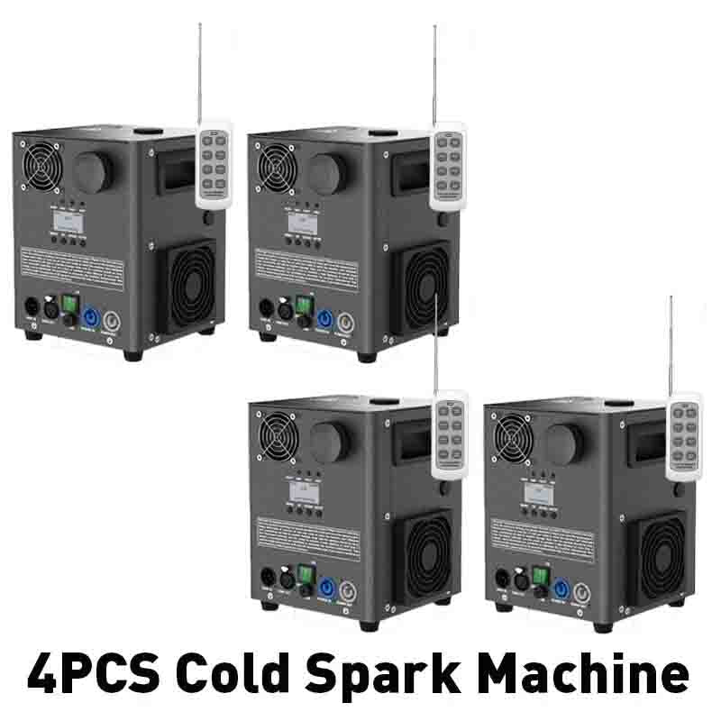 4PCS 1200W Cold Spark Machine Stage Effect DMX Firework Machine Bar Wedding