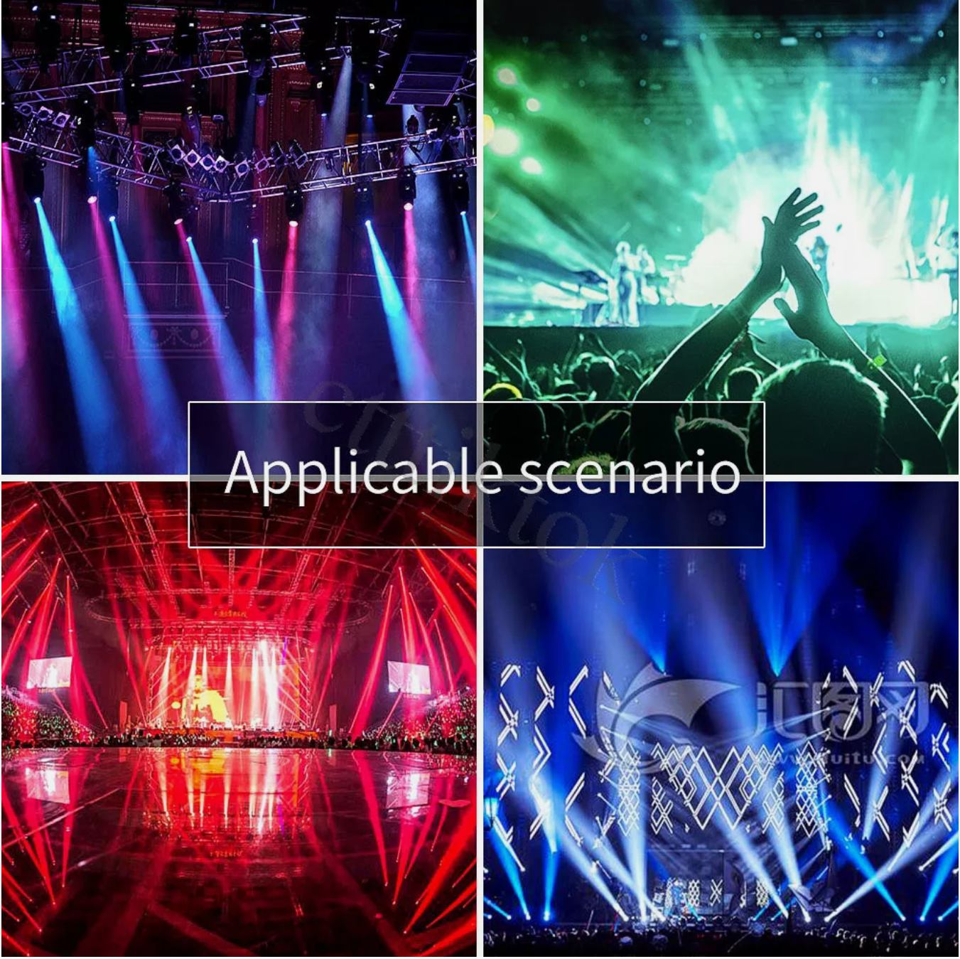 150W LED Moving Head Light RGBW Gobo Beam Stage DJ Disco Show DMX Spot Lighting