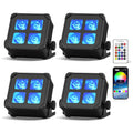11X IP65 RGBWAUV Akku LED Par Wiederaufladbares Bühnenlicht DMX APP WIFI 6000mAh