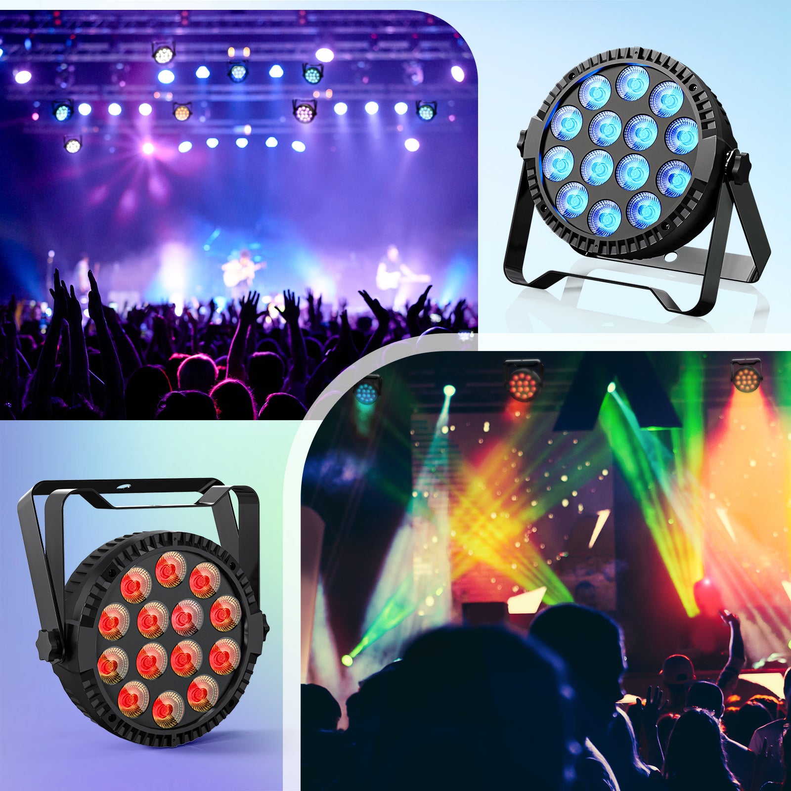 16X 140W RGBW Par Strahler 14 LED Par Bühnenlicht FüR Disco Show Party APP Steuerung