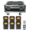 6PCS PAR LED Avec Flightcase