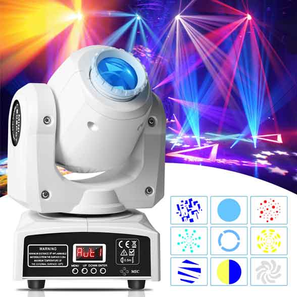 4stk 120W LED GOBO Strahl DMX Bühnenlicht Moving Head DJ Scheinwerfer Hochzeit