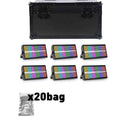 6pcs RGBW Beam Washer Party Lights Stage Light+Case+20bag Ti Powder