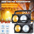 2PCS Stage Lighting Two Eyes COB Par Light 200W LED DMX DJ Audience Blinder Fill