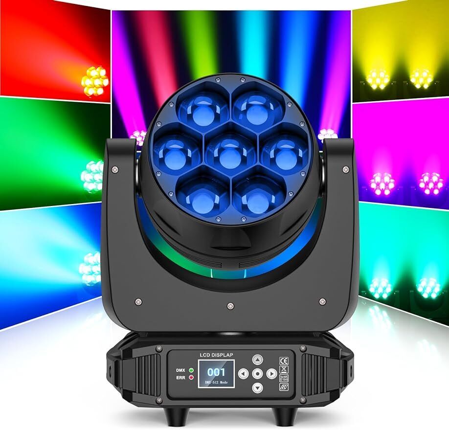 14pcs Moving Head 7X60W RGBW Wash Effekt Zoom DMX Bühnenlicht Party Spotlight