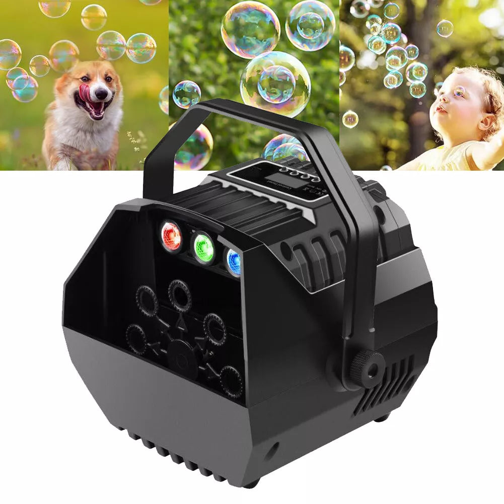 Seifenblasenmaschine Seifenblasen Maschine Bubble Machine Kinder Spielzeug Party