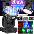 1pcs 200W LED Moving Head RGBW Beam Laser Bühnenlicht DMX Lichteffekt DJ Disco Xmas