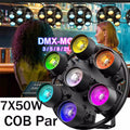 6stk 7X50W COB 7 LEDS Par Spotlight DMX Stage Light RGB Weddings Theatre Show