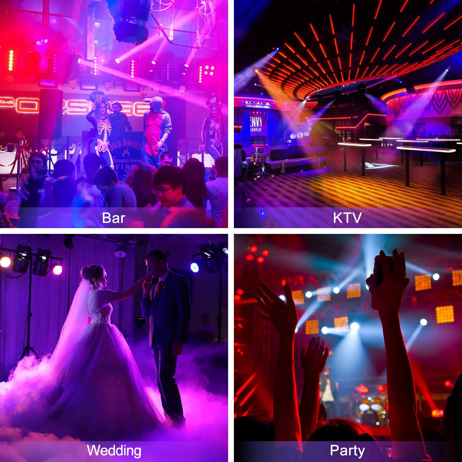 16stk 200W 18 Prisma Gobo LED Beam Moving Head Bühnenlicht DMX +4stk Flightcase