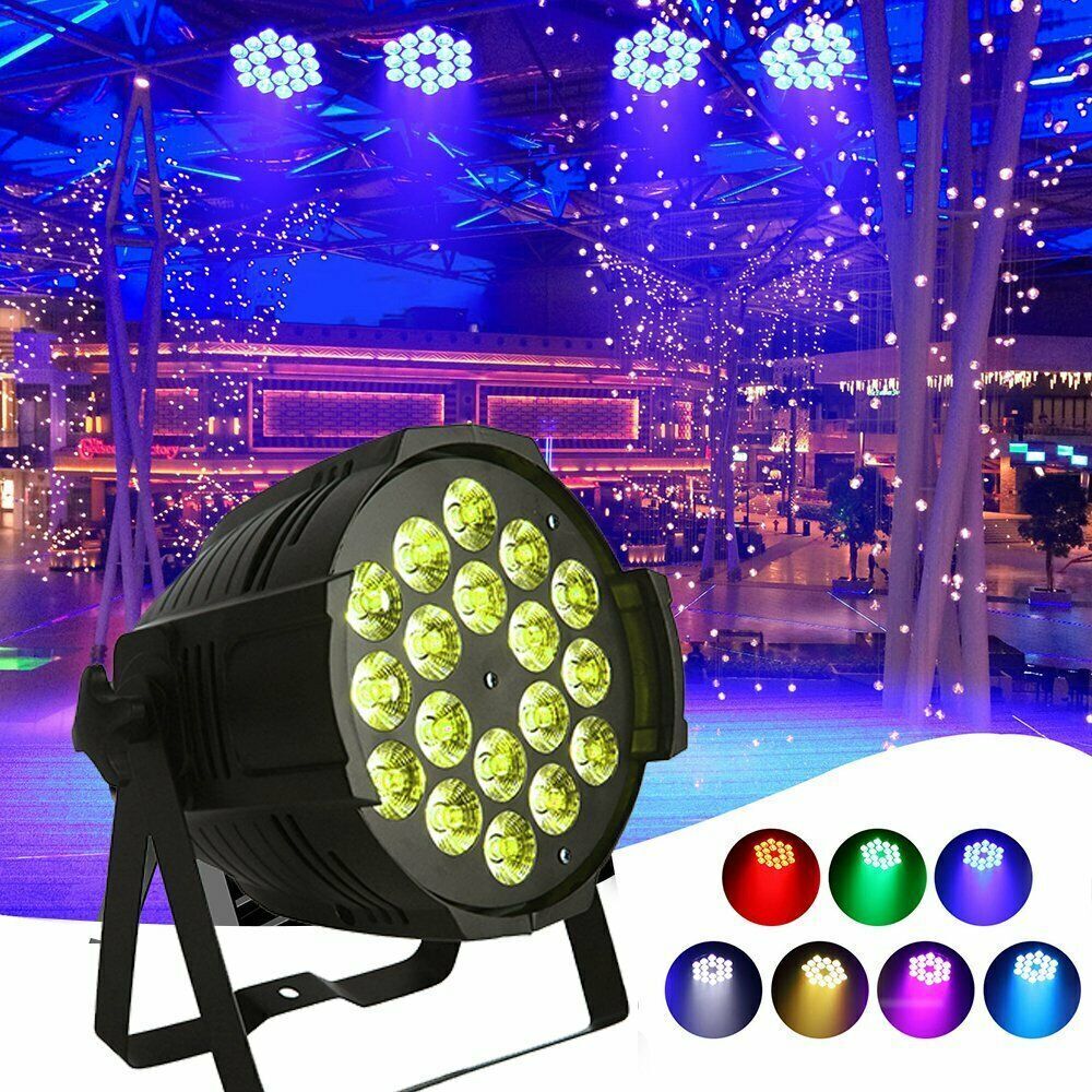 24pcs 270W RGBW 18 LED Par Can Wash DMX Disco Party Show Lichteffekt Bühnenbeleuchtung