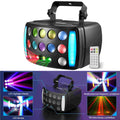 2x DJ Lights Laser Projector Show DMX LED Strobe Derby Beam Bühne Party Beleuchtung