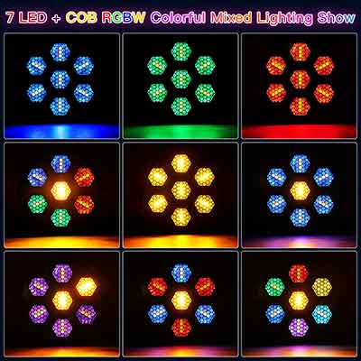 7X50W 7LED COB RGBW Par FOR vinc-6453