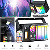 4PCS RGB Laser Beam Projektor DJ Disco Lichteffekt Party DMX Strobe Bühnenbeleuchtung