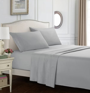 Four-piece Solid Color Quilt Cover Hats Pillowcases Solid Color Bedding