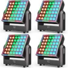 4stk 300W 36LED Beam Moving Head RGBW Wash Licht Bar DMX Bühnenbeleuchtung Disco