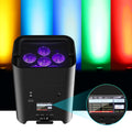 4stk 108W RGBWA UV Akku LED Par Strahler Wiederaufladbarer DMX WIFI APP Bühnenlicht