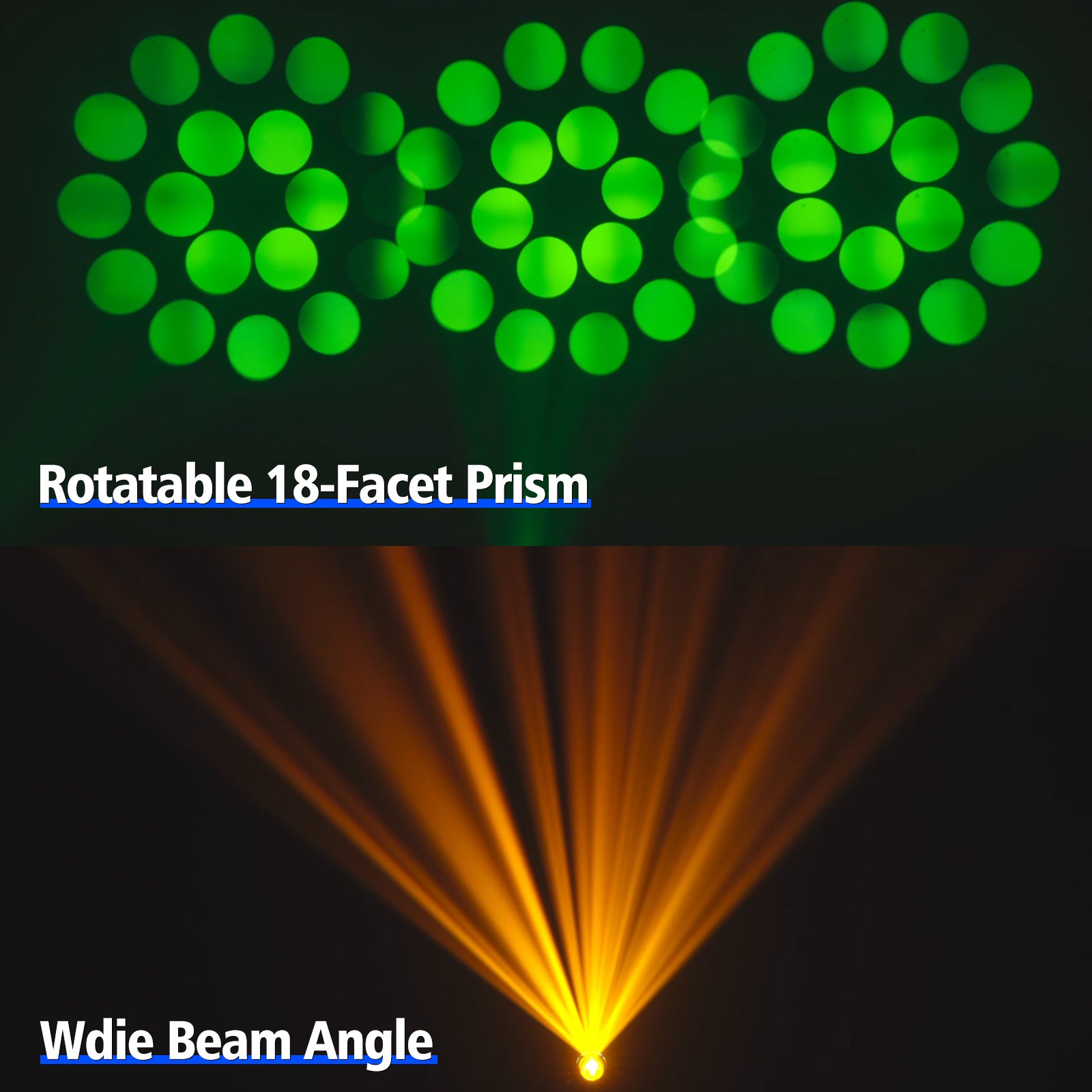 16stk 200W 18 Prisma Gobo LED Beam Moving Head Bühnenlicht DMX +4stk Flightcase